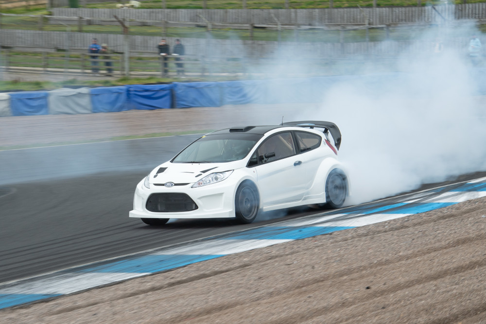 Ford Fiesta rally car at Knockhill