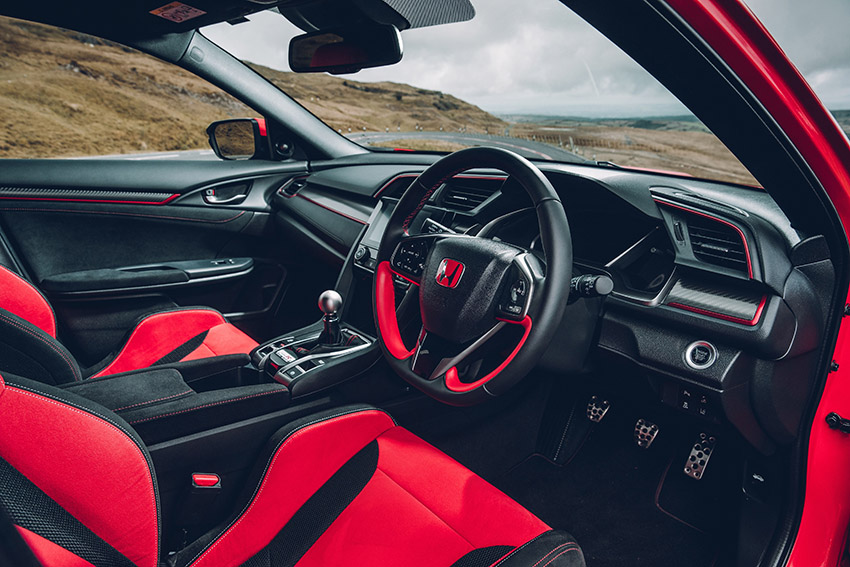 Interior of Fk8 civic type r