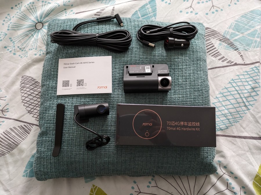 70mai 4K A810 - what's in the box