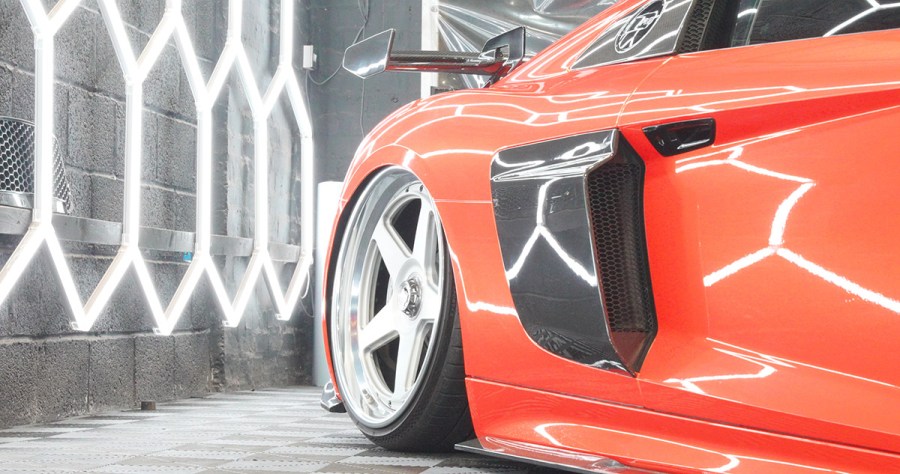 stanced audi r8 v10 