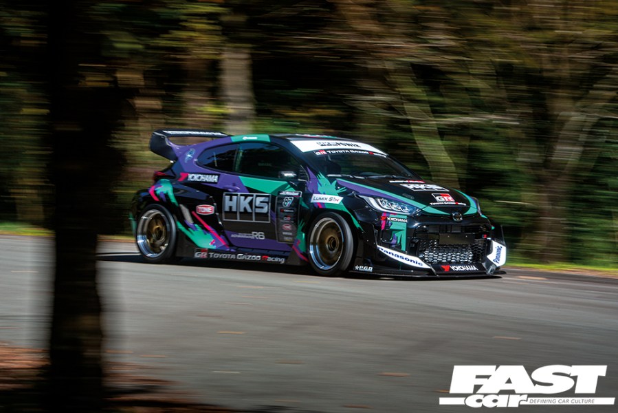 HKS GR Yaris fly-by