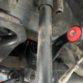 suspension arm with poly bush installed