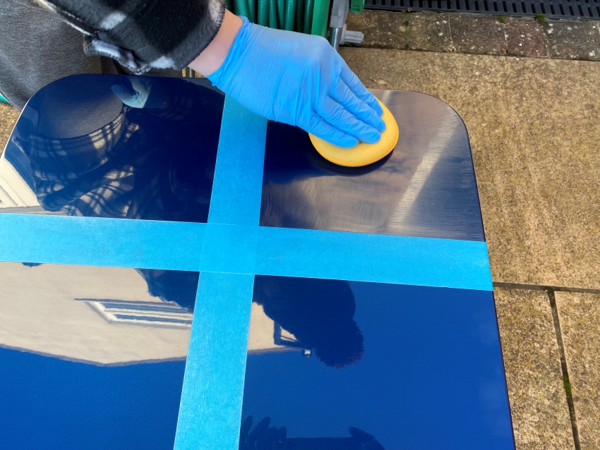 Applying Adam's Graphene Liquid Wax
