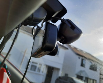 Nextbase 222 camera in position