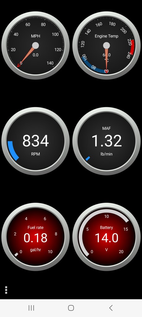 OBDLink CX app diagnostics