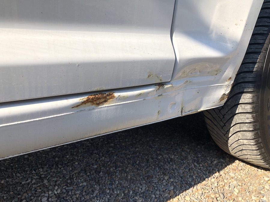 Project Caddy damage sill