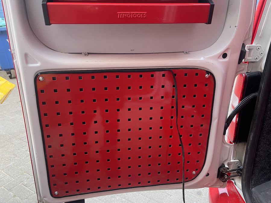 Project Caddy Rear Doors Racking