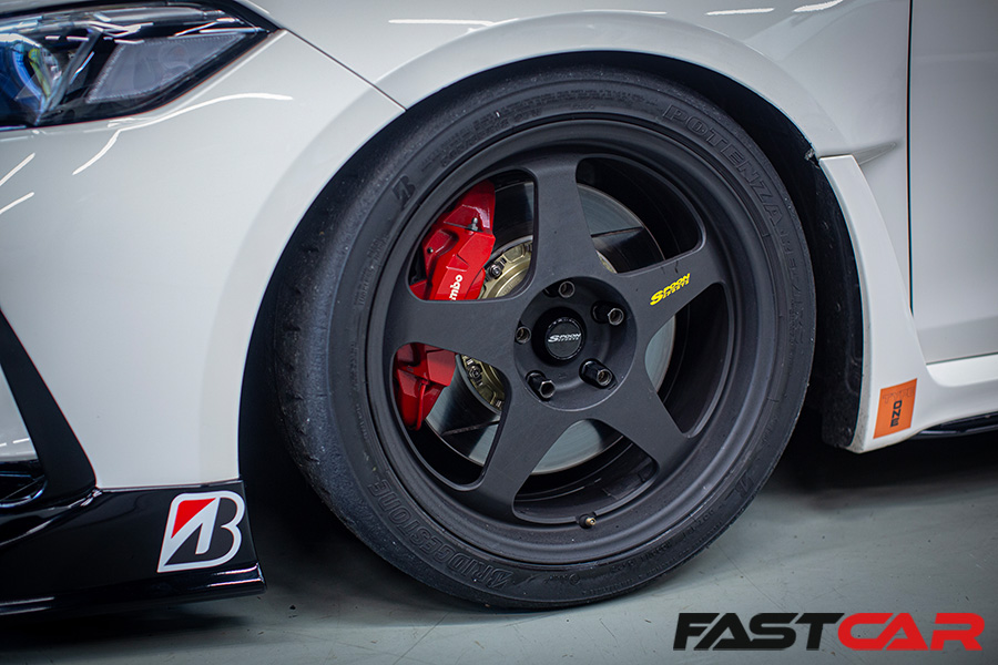 Spoon wheels on FL5 Civic Type R