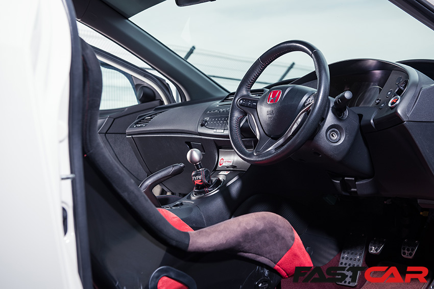 Interior of Turbocharged Honda Civic Type R FN2