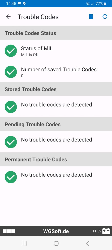 fault codes on unicarscan ucsi-2100