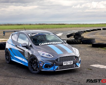 front 3/4 shot of world's fastest fiesta st mk8