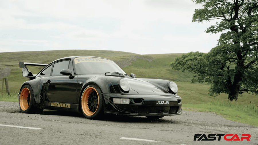 RWB Rokweiler next to a tree